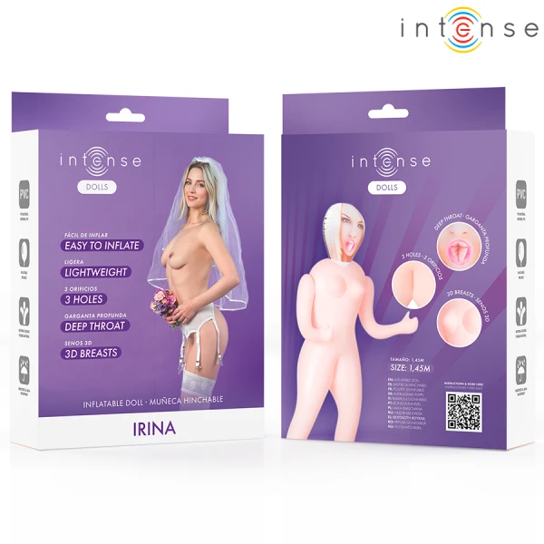 Intense Bodies & Masturbators opblaasbare liefdespop Irina met 3 openingen