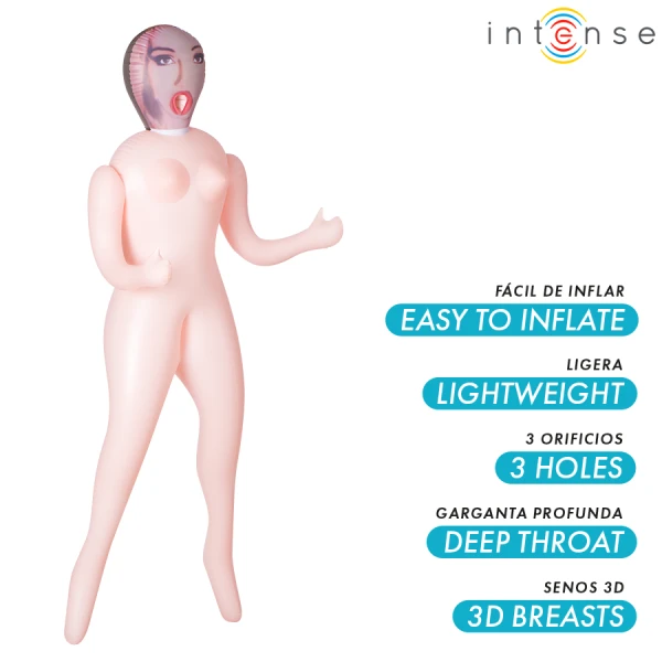 Intense Bodies & Masturbators Aufblasbare Erotikpuppe Monique mit drei Öffnungen