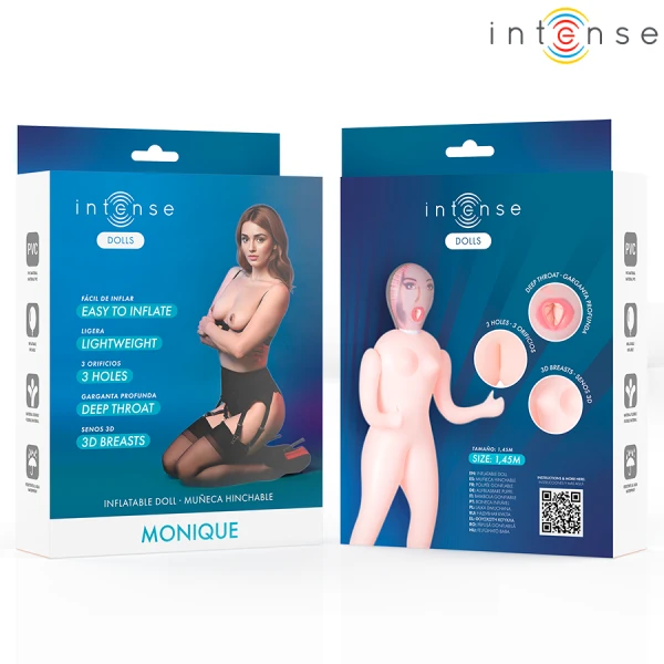 Intense Bodies & Masturbators Aufblasbare Erotikpuppe Monique mit drei Öffnungen