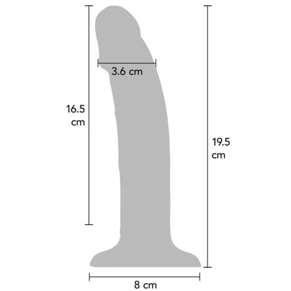 GET Real Siliconen Vibrator met zuignap, oplaadbaar, 19,5 cm, paars