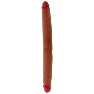 GET Real Dubbelzijdige Siliconen Dildo Caramel 40 cm