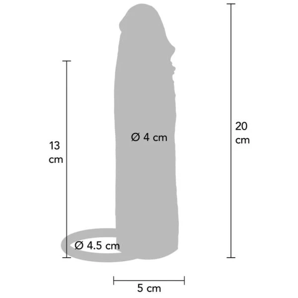 GET Real Hydrated Skin Siliconen-Penishuls Karamel 20 cm
