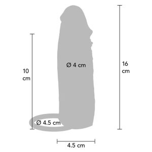 GET Real Silicone Penis Sleeve met Trilling Karamel 16 cm GET Real Silicone Penis Sleeve met Trilling Karamel 16 cm - Afbeelding 4