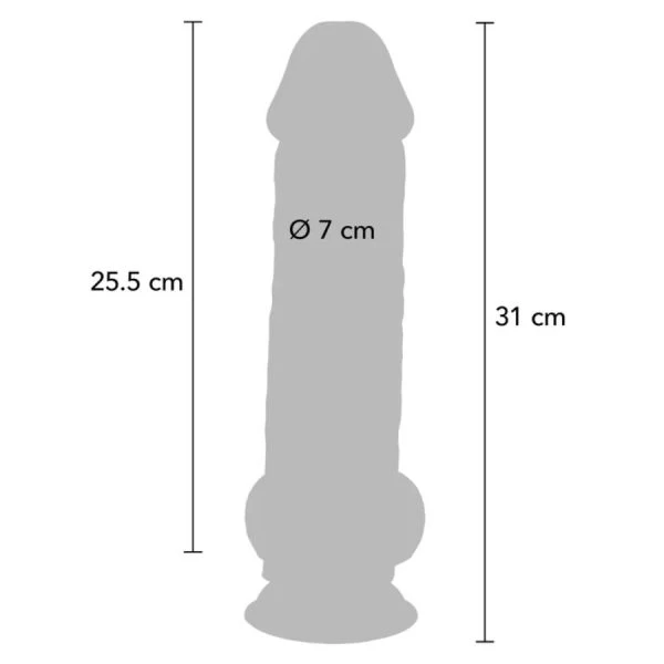 GET Real Deluxe Realistic Penis With Testicles Extra Thick Dildo