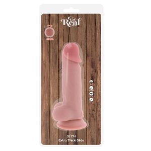 GET Real Deluxe Realistic Penis With Testicles Extra Thick Dildo – Bild 5