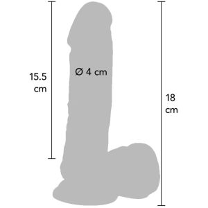 GET Real Dildo met ballen en afstandsbediening, PVC GET Real Dildo met ballen en afstandsbediening, PVC - Afbeelding 3