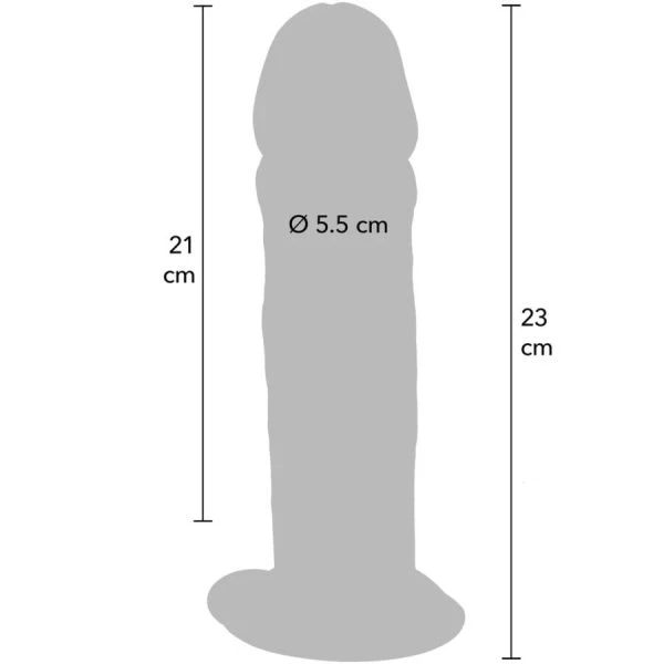 GET Real Deluxe Dildo met dubbele dichtheid, TPE, 23 cm GET Real Deluxe Dildo met dubbele dichtheid, TPE, 23 cm