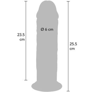 GET Real Deluxe Dildo met Dual-Density TPE, 25,5 cm GET Real Deluxe Dildo met Dual-Density TPE, 25,5 cm - Afbeelding 4