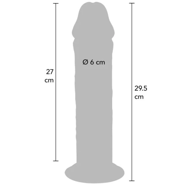 GET Real Deluxe Dildo met zuignap, TPE, 29,5 cm GET Real Deluxe Dildo met zuignap, TPE, 29,5 cm