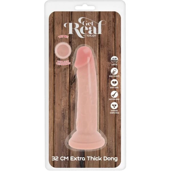 GET Real Deluxe Thick Dildo met Dual-Density TPE 32 cm GET Real Deluxe Thick Dildo met Dual-Density TPE 32 cm