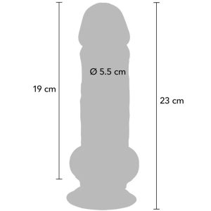 GET Real Deluxe Dildo met Ballen extra dik 23 cm TPE GET Real Deluxe Dildo met Ballen extra dik 23 cm TPE - Afbeelding 4
