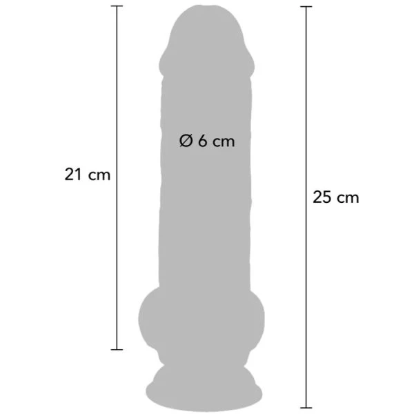 GET Real Deluxe Realistic Penis With Testicles Extra Thick 25 cm Dildo