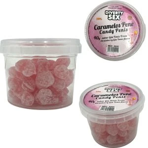 Diablo Picante Penis Candies with Gin and Tonic Flavor, 20 Pieces