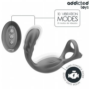 Addicted Toys Dubbele prostaatring met afstandsbediening, siliconen Addicted Toys Dubbele prostaatring met afstandsbediening, siliconen - Afbeelding 6