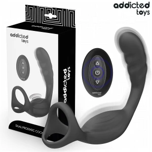 Addicted Toys Doppelter Prostataring mit Fernbedienung, Silikon