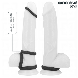 Addicted Toys Penisring-Set van siliconen, 4 maten Addicted Toys Penisring-Set van siliconen, 4 maten - Afbeelding 4
