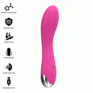 Intense High Tech Cher Vibrator met 20 modi en 4 opzetstukken Intense High Tech Cher Vibrator met 20 modi en 4 opzetstukken - Afbeelding 2