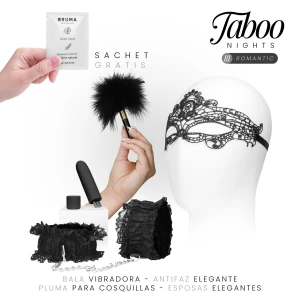 Taboo Nights Romantic Dreamkit: Oogmasker, Vibrator, Bondage-set