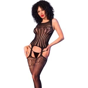 Chilirose CR 4855 Mesh Bodystocking in Black S/M