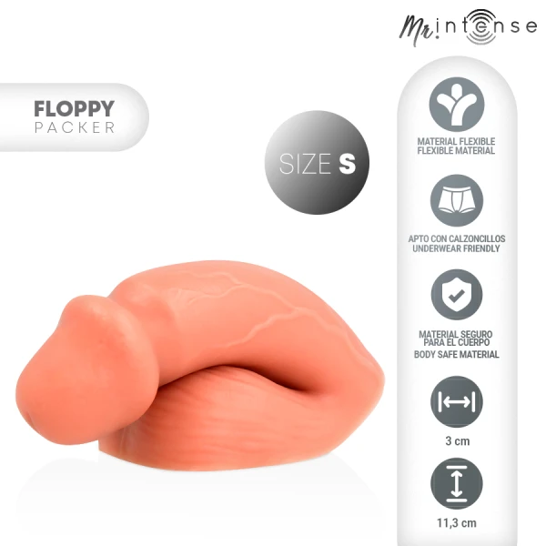 MR. Intense Dildos Floppy Size S Realistic Packer van siliconen