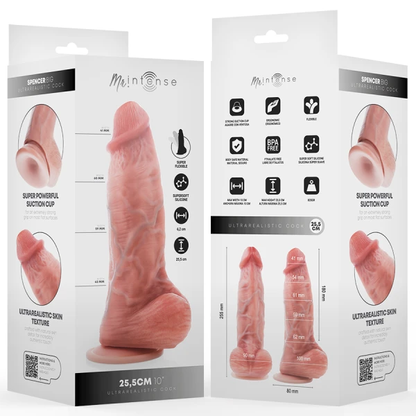 Mr. Intense Silikon-Dildo Spencer Big ultrarealistisch 25,5 cm