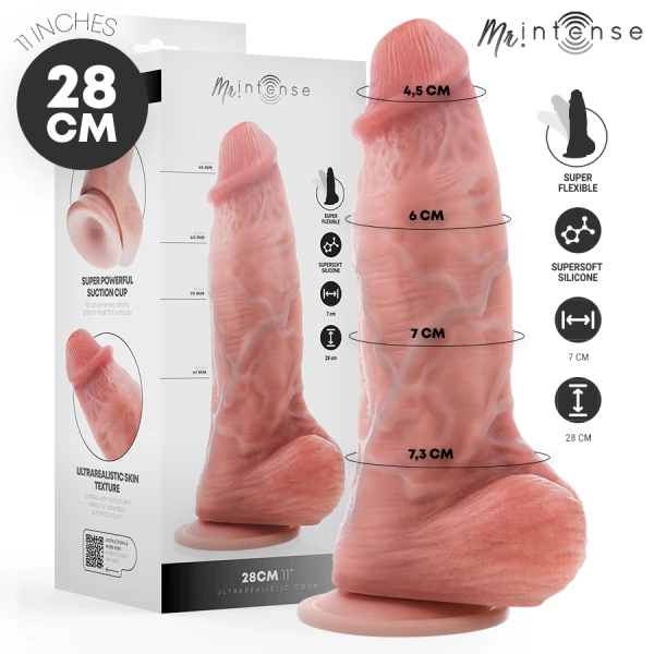 img_219246_2570675db60b9b005fcd7f066006cf01_1.png MR. Intense Dildos Silikon-Dildo Spencer Extra Big met Ballen 28 cm
