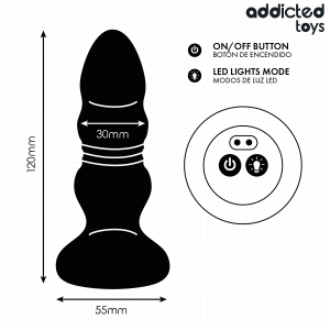 Addicted Toys Anale Vibrator met Stootfunctie en LED, 11,9 cm Addicted Toys Anale Vibrator met Stootfunctie en LED, 11,9 cm - Afbeelding 6