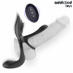 Addicted Toys Doppelter Penisring mit Klitorisstimulator, 10 Vibrationsmodi Addicted Toys Doppelter Penisring mit Klitorisstimulator, 10 Vibrationsmodi – Bild 3