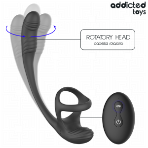 Addicted Toys Anal Vibrator with Testicle Stimulator and 360° Wave Motion Addicted Toys Anal Vibrator with Testicle Stimulator and 360° Wave Motion - Image 3