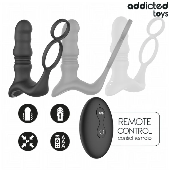 Addicted Toys Up&down Prostatarand met stoot- en vibratiefunctie