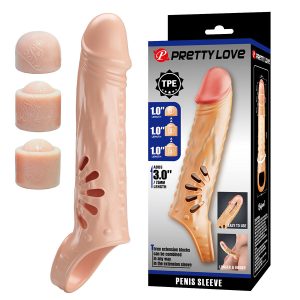 FOR HIM Pretty Love Penishuls met verlengstukken, TPE, 24,3 cm FOR HIM Pretty Love Penishuls met verlengstukken, TPE, 24,3 cm - Afbeelding 2