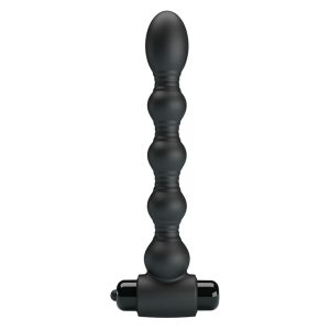 MR Play Trillende anaalplug met kralen, siliconen, zwart MR Play Trillende anaalplug met kralen, siliconen, zwart - Afbeelding 2