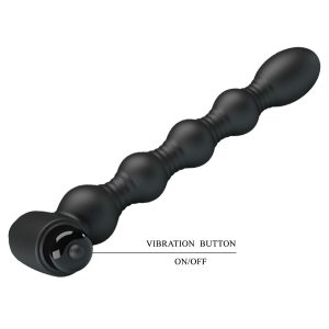 MR Play Trillende anaalplug met kralen, siliconen, zwart MR Play Trillende anaalplug met kralen, siliconen, zwart - Afbeelding 4