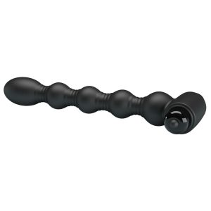 MR Play Trillende anaalplug met kralen, siliconen, zwart MR Play Trillende anaalplug met kralen, siliconen, zwart - Afbeelding 3