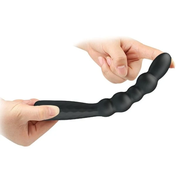 MR Play Flexible Vibrating Anal Plug, black