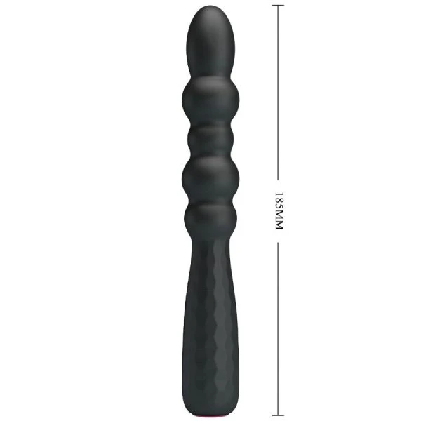 MR Play Flexible Vibrating Anal Plug, black