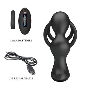 MR Play Vibrerende anaalplug met penising en afstandsbediening zwart MR Play Vibrerende anaalplug met penising en afstandsbediening zwart - Afbeelding 6