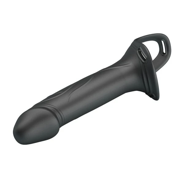 Harness Collection Pretty Love Landon Black Vibrating Strap-on Dildo 18 cm