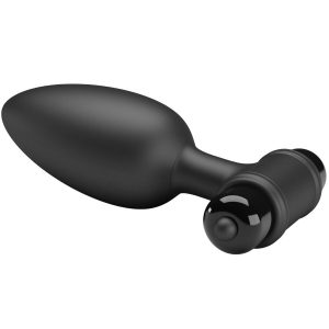 MR Play Super Power Anal Plug met vibratie, siliconen, zwart MR Play Super Power Anal Plug met vibratie, siliconen, zwart - Afbeelding 5