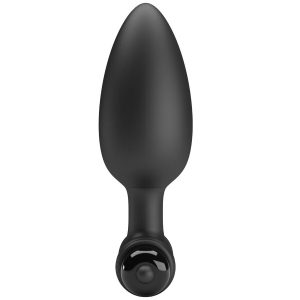 MR Play Super Power Anal Plug met vibratie, siliconen, zwart MR Play Super Power Anal Plug met vibratie, siliconen, zwart - Afbeelding 4