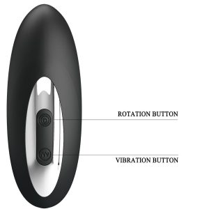 MR Play Prostaatmassageapparaat met Rotatie en Trilling, Siliconen, zwart MR Play Prostaatmassageapparaat met Rotatie en Trilling, Siliconen, zwart - Afbeelding 4
