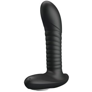 MR Play Prostaatmassageapparaat met Rotatie en Trilling, Siliconen, zwart MR Play Prostaatmassageapparaat met Rotatie en Trilling, Siliconen, zwart - Afbeelding 2