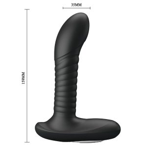 MR Play Prostaatmassageapparaat met Rotatie en Trilling, Siliconen, zwart MR Play Prostaatmassageapparaat met Rotatie en Trilling, Siliconen, zwart - Afbeelding 5