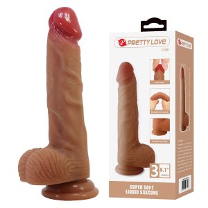 Pretty Love Lisle Realistische siliconen dildo met zuignap Pretty Love Lisle Realistische siliconen dildo met zuignap - Afbeelding 2