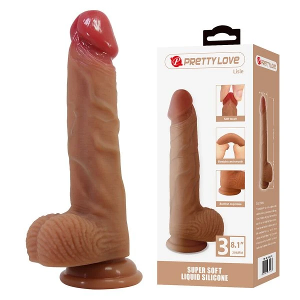 Pretty Love Lisle Realistische siliconen dildo met zuignap