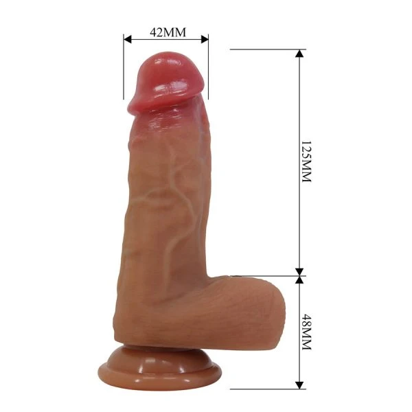 Pretty Love Siliconen Dildo Curtis realistisch met zuignap huidskleur Pretty Love Siliconen Dildo Curtis realistisch met zuignap huidskleur