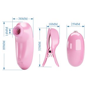 FUN Toys Pretty Love Imonie 3-in-1 Set met tepelklemmen, klopperstimulator en vibrator FUN Toys Pretty Love Imonie 3-in-1 Set met tepelklemmen, klopperstimulator en vibrator - Afbeelding 6