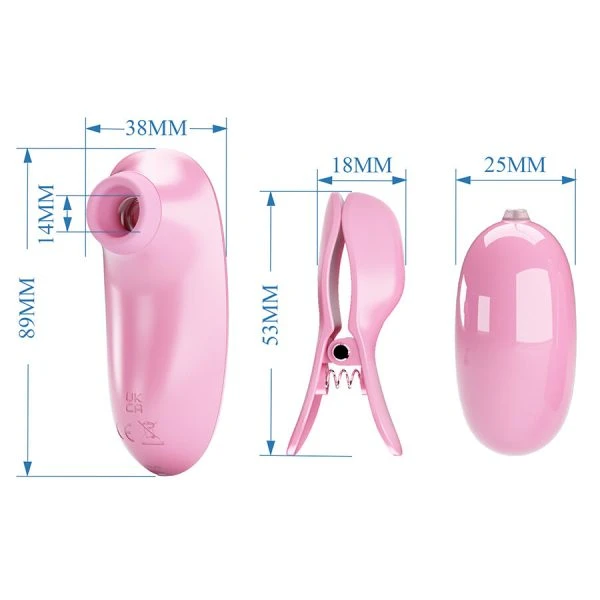 FUN Toys Pretty Love Imonie 3-in-1 Set met tepelklemmen, klopperstimulator en vibrator