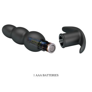 Anal Toys Pretty Love Aeaeas vibrerende anaalplug siliconen zwart Anal Toys Pretty Love Aeaeas vibrerende anaalplug siliconen zwart - Afbeelding 6