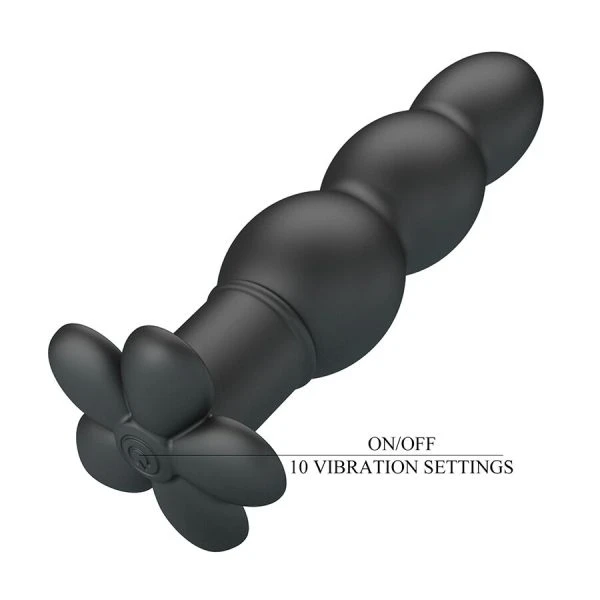 Anal Toys Pretty Love Jadier Trillende Anaalplug Silicone Zwart Anal Toys Pretty Love Jadier Trillende Anaalplug Silicone Zwart